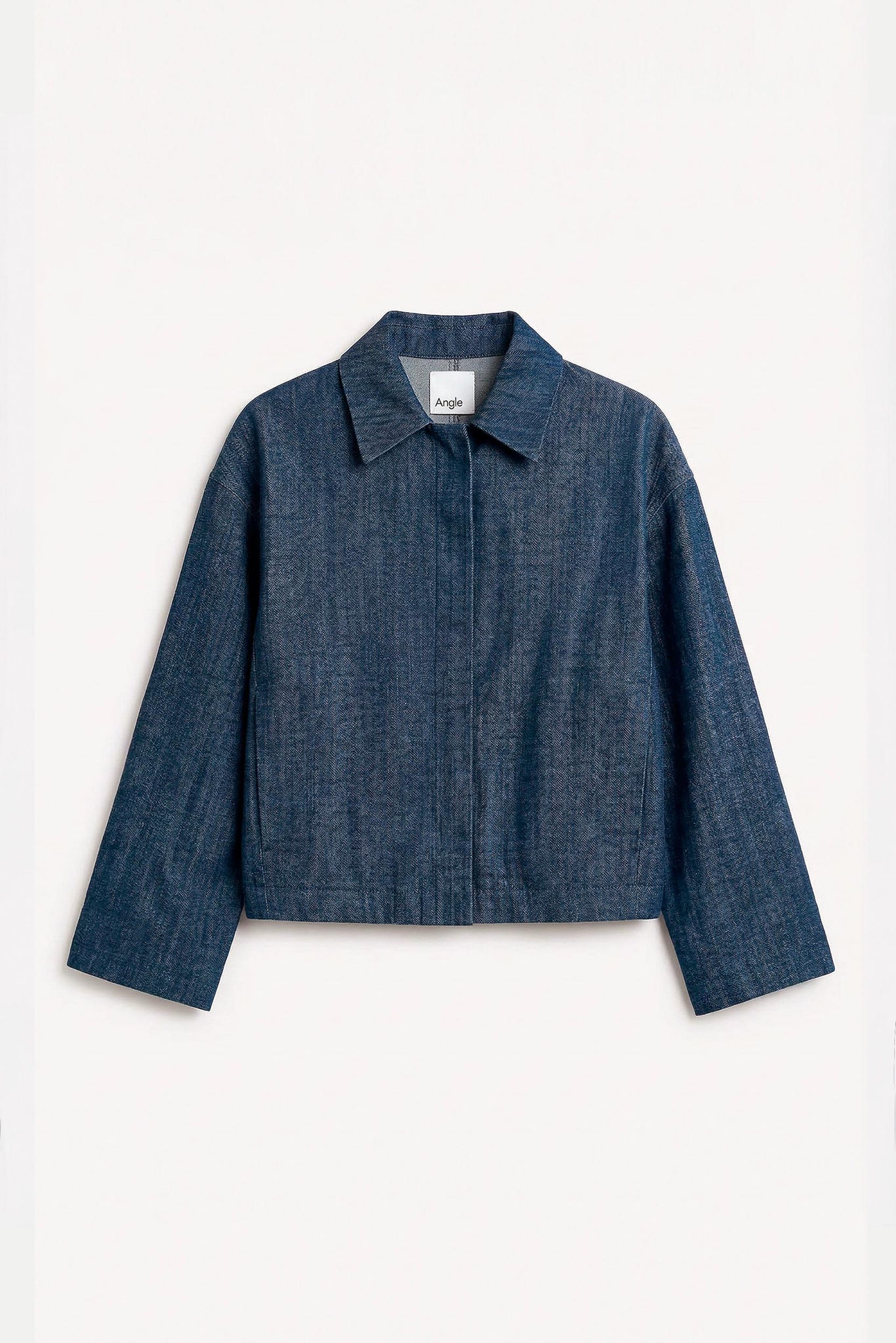 L.15041 - JEAN OVAL JACKET - Blue – Angle Store