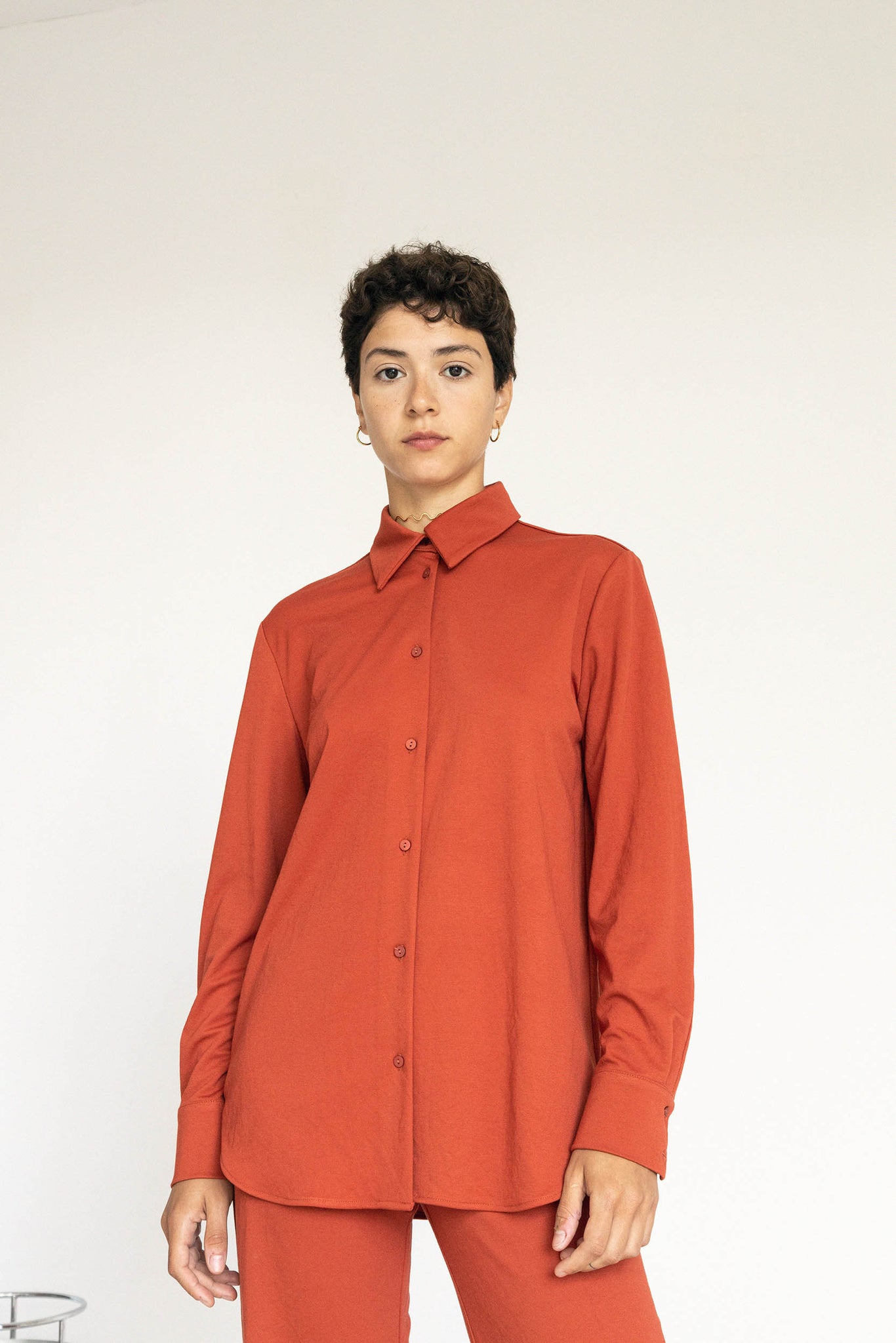 L.902 - PIQUE LARGE SHIRT - RED