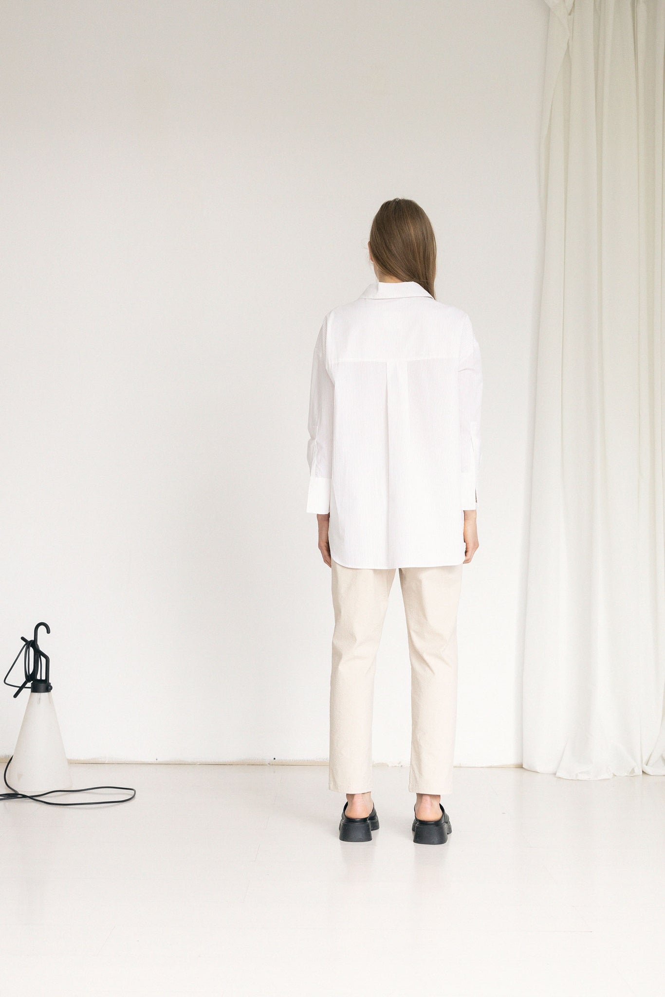 L.951 - SEERSUCKER SHIRT - BEIGE STRIPE