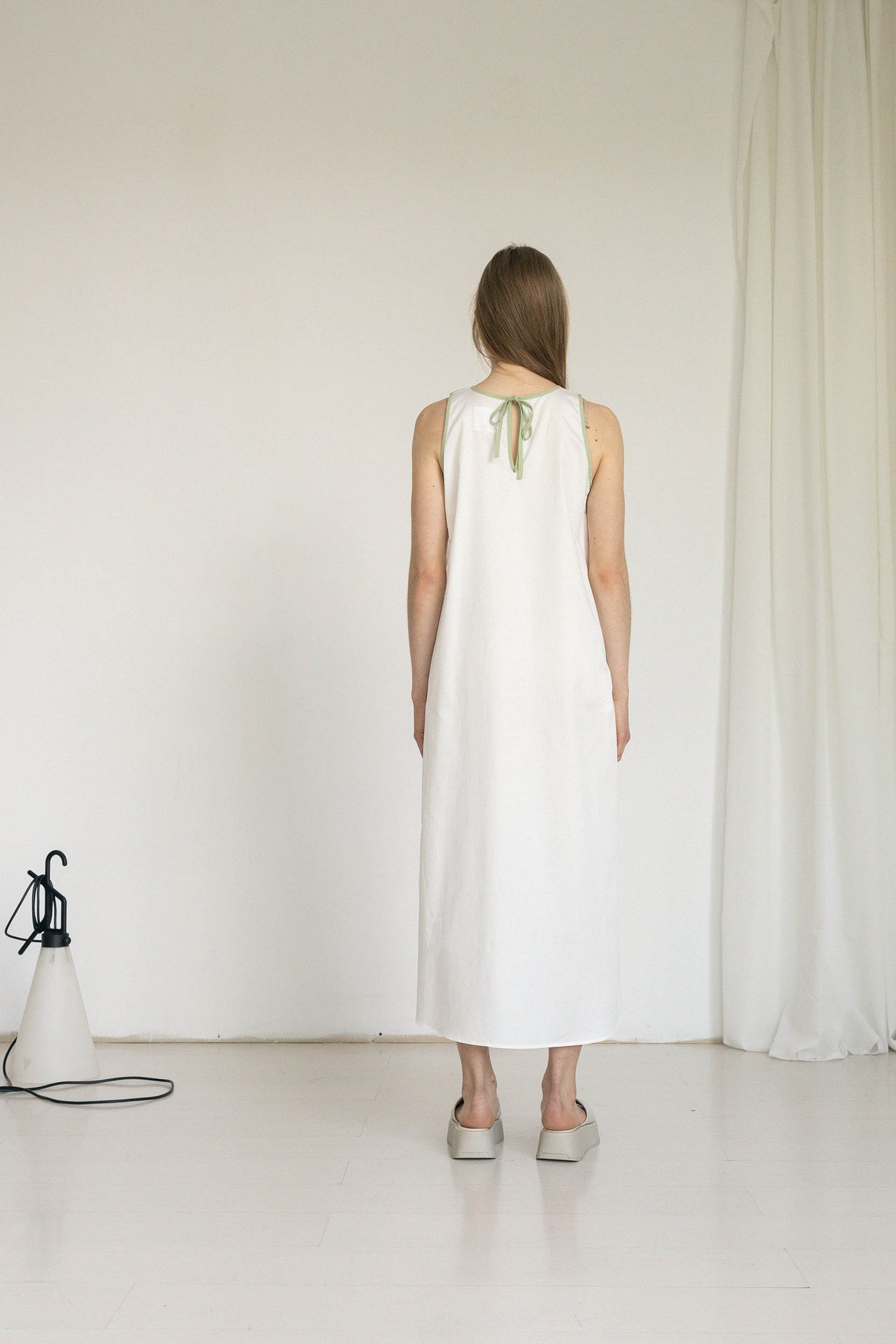 L.963 - BITONO DRESS - White Green
