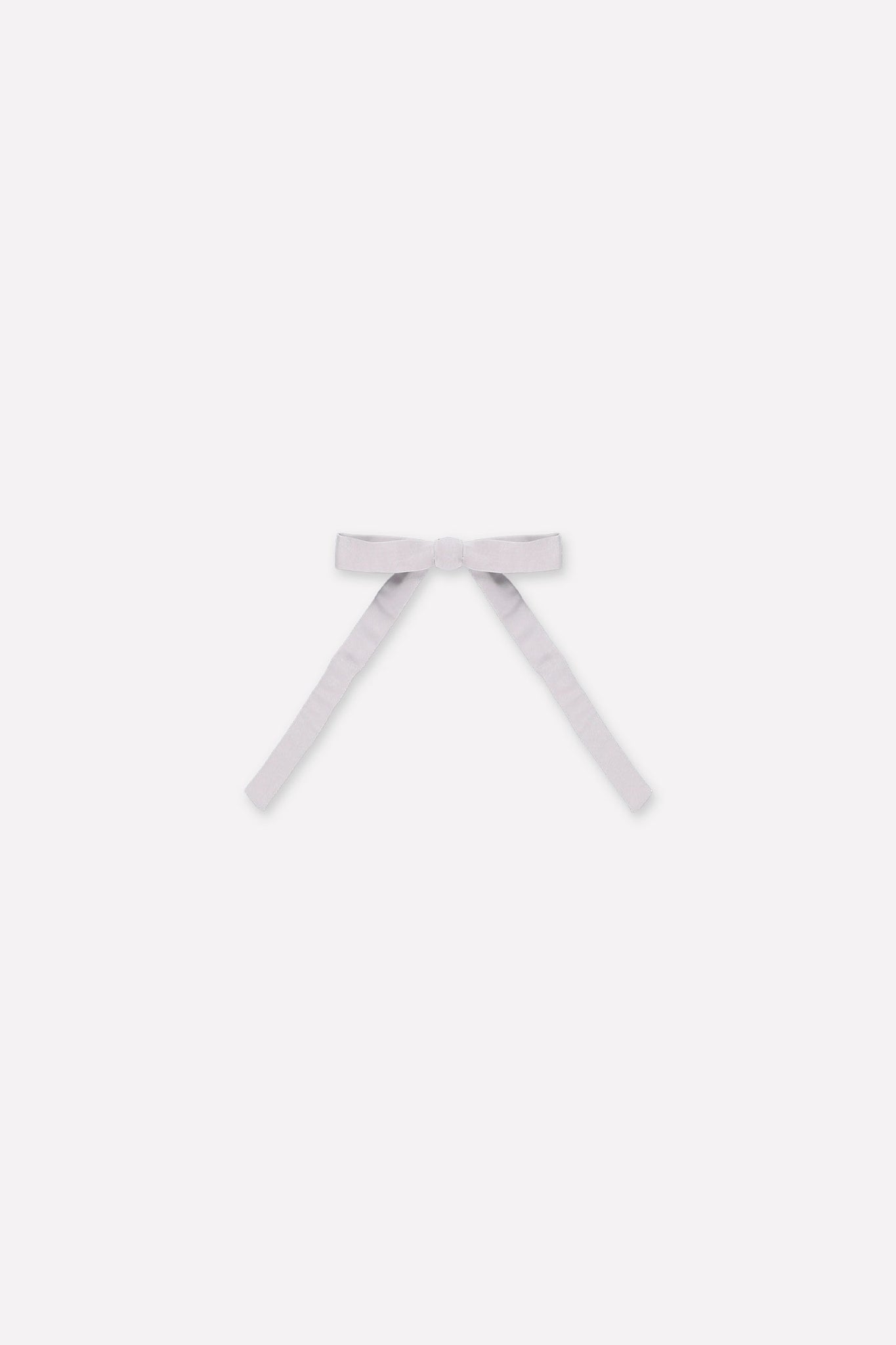 A.1201 - MATT HAIR BOW - Light Grey