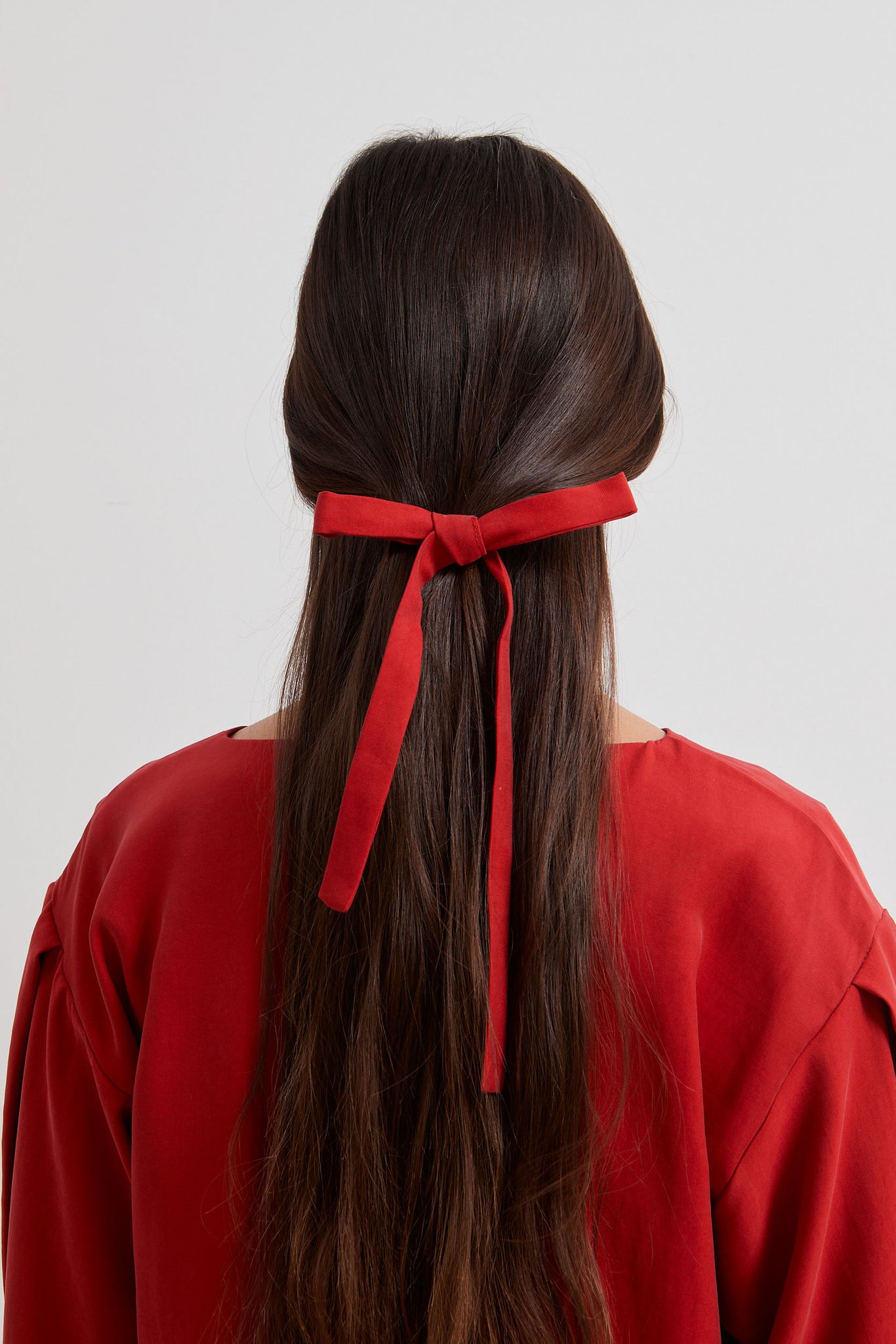 A.1201 - MATT HAIR BOW - Red