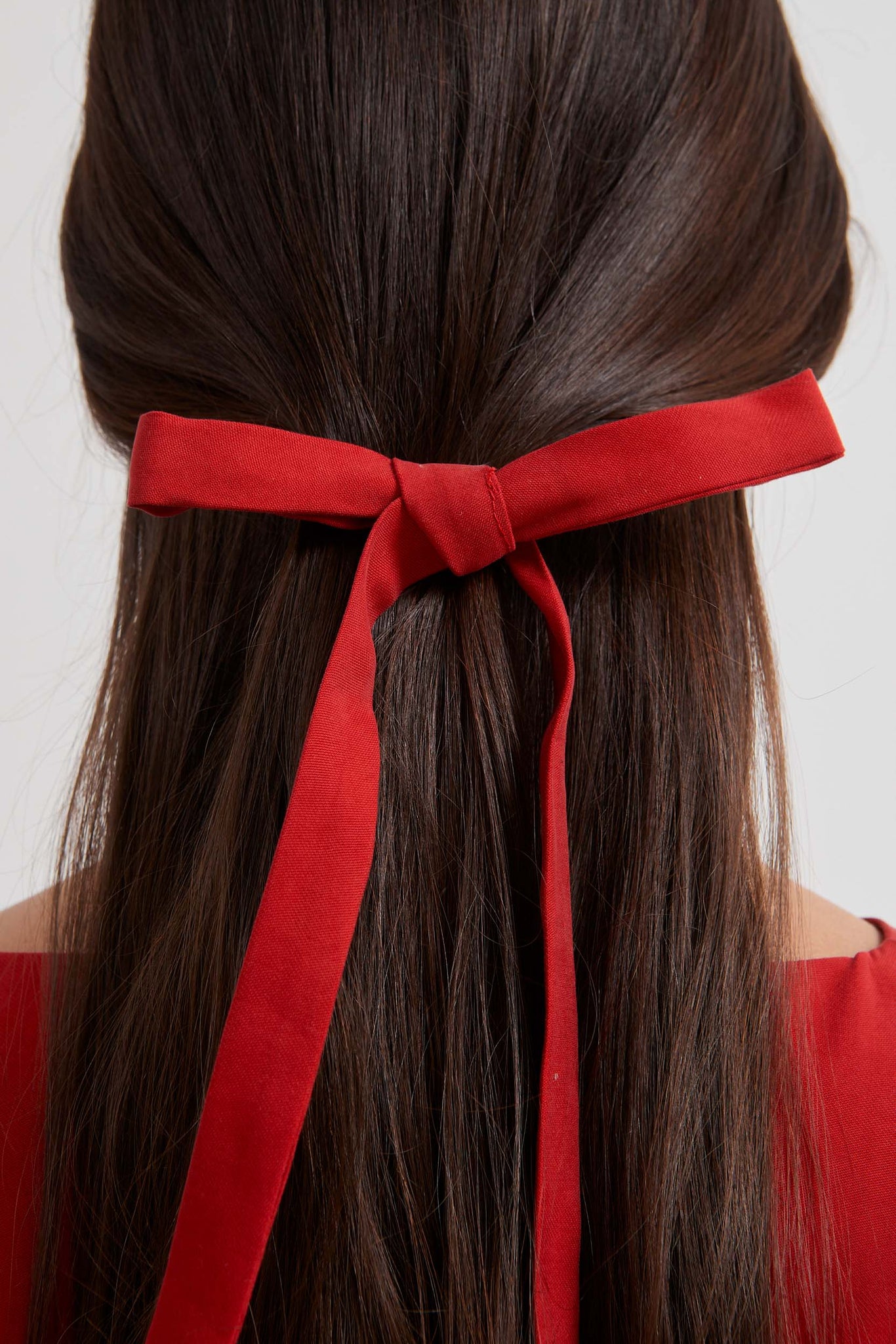 A.1201 - MATT HAIR BOW - Red