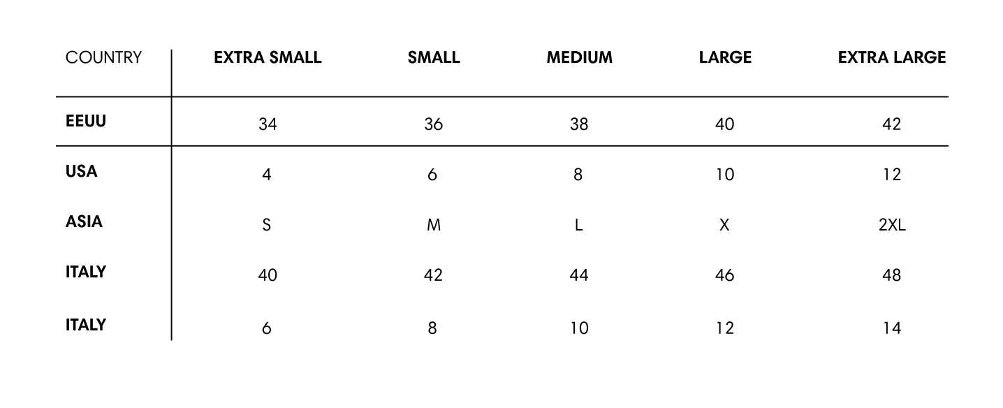 size guide l how to know my size l size guide from body mesurments ...