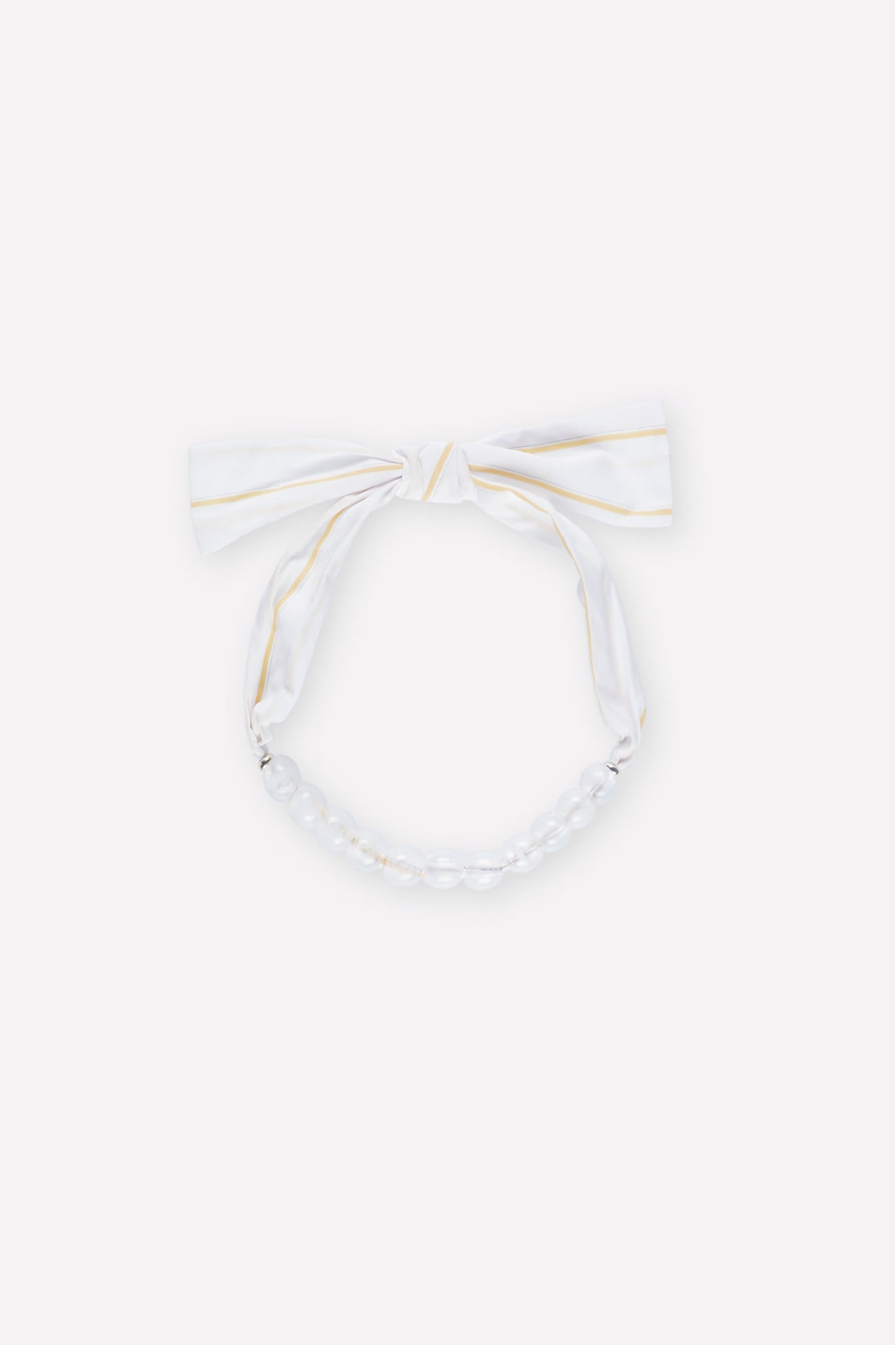J.13001 - POPLIN NECKLACE - Yellow Stripes
