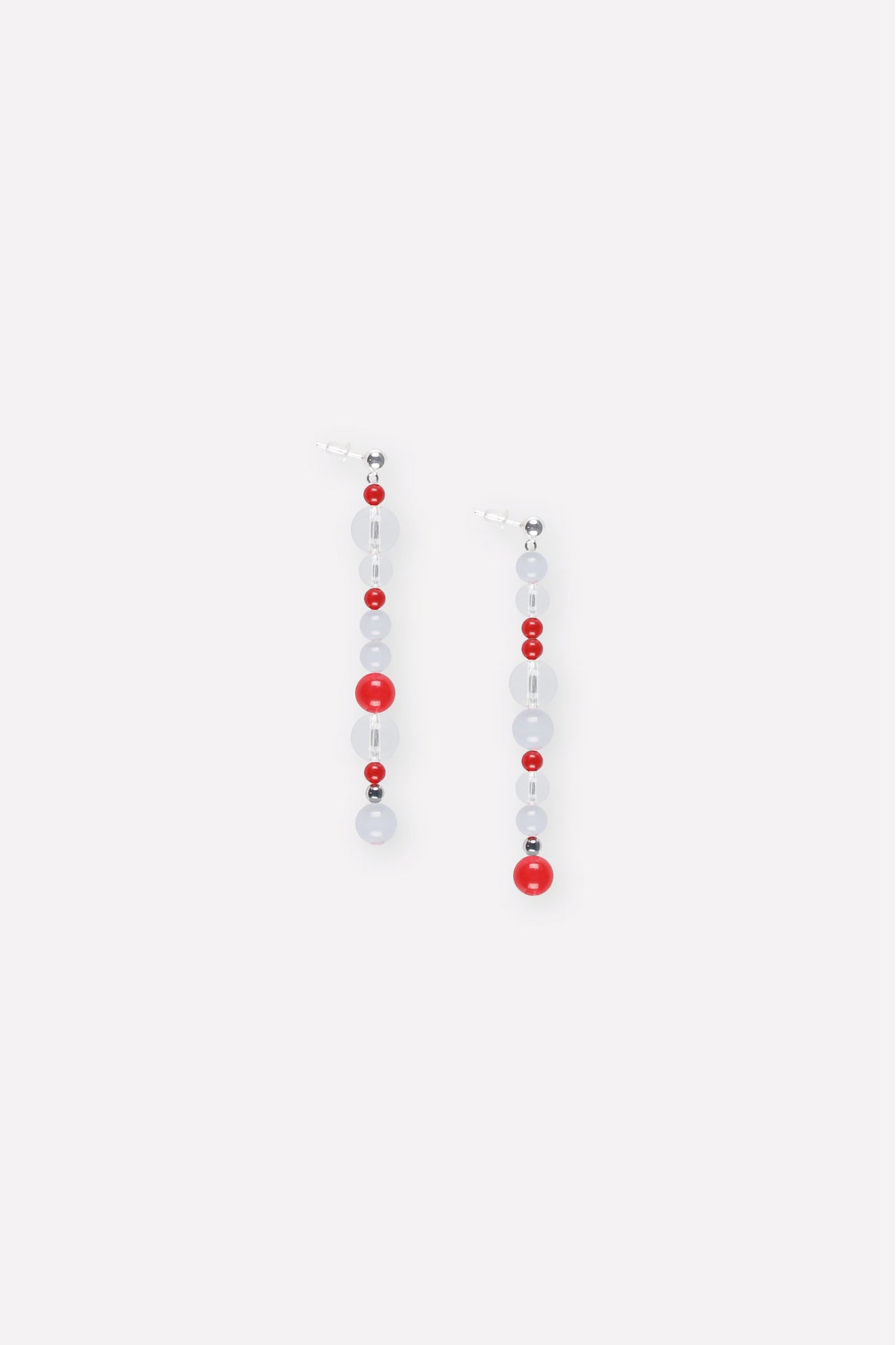 J.13003 - LONG EARRING - Blue & Red
