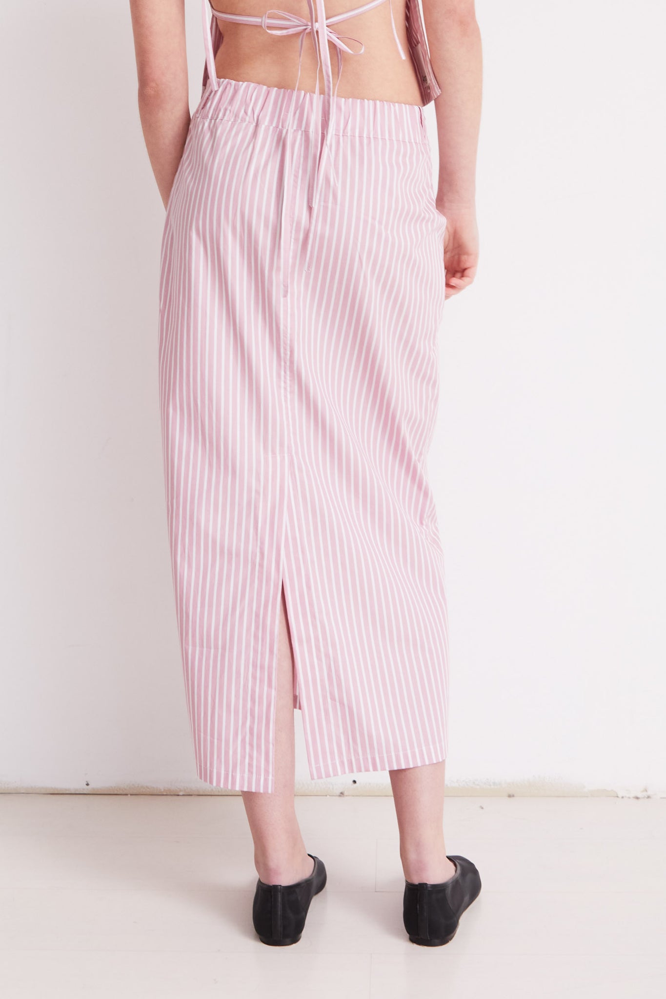 L.1153 - STRIPE SKIRT - Blue Stripe