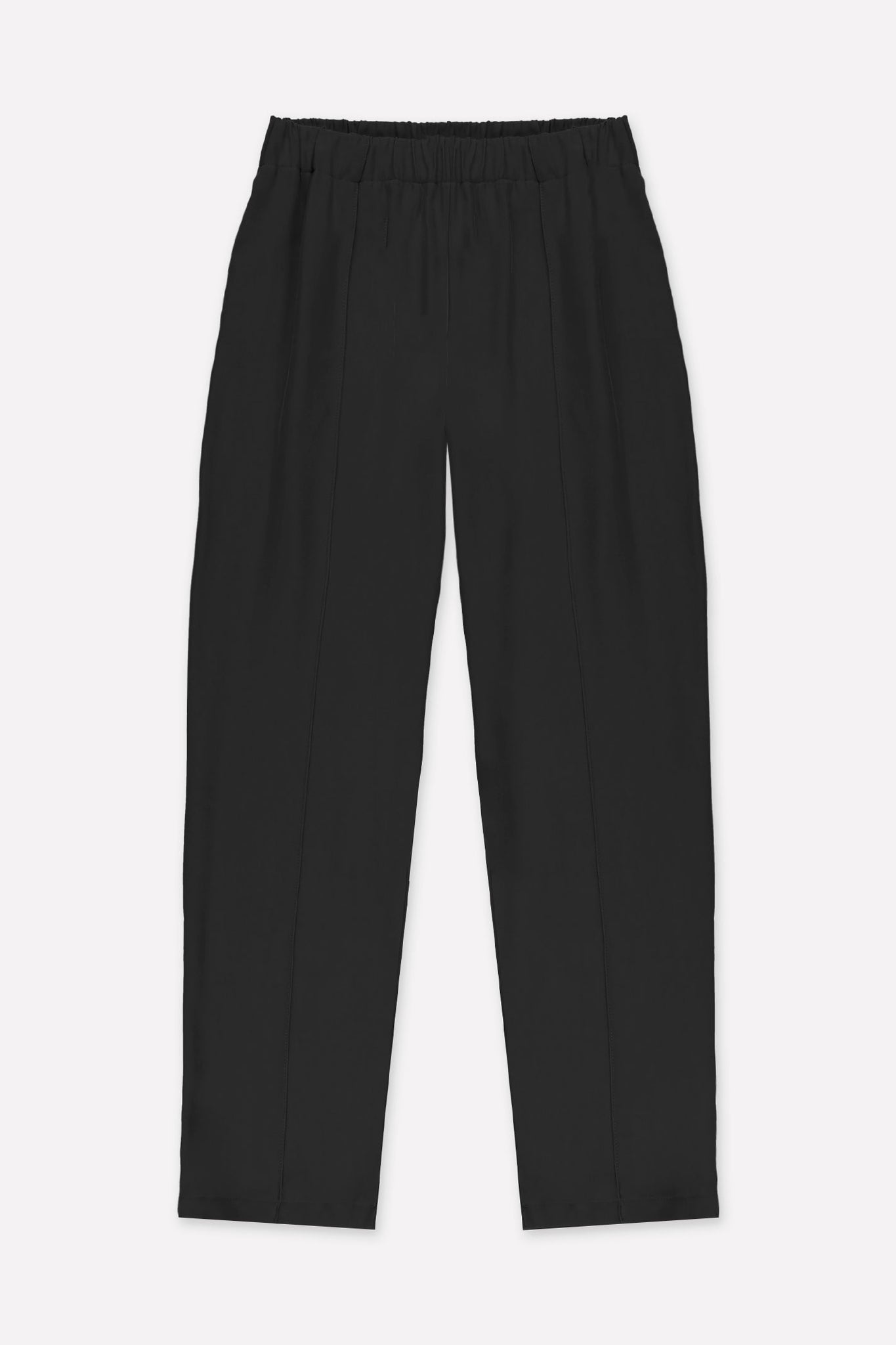 L.1224 - MATT RIB PANT - Black