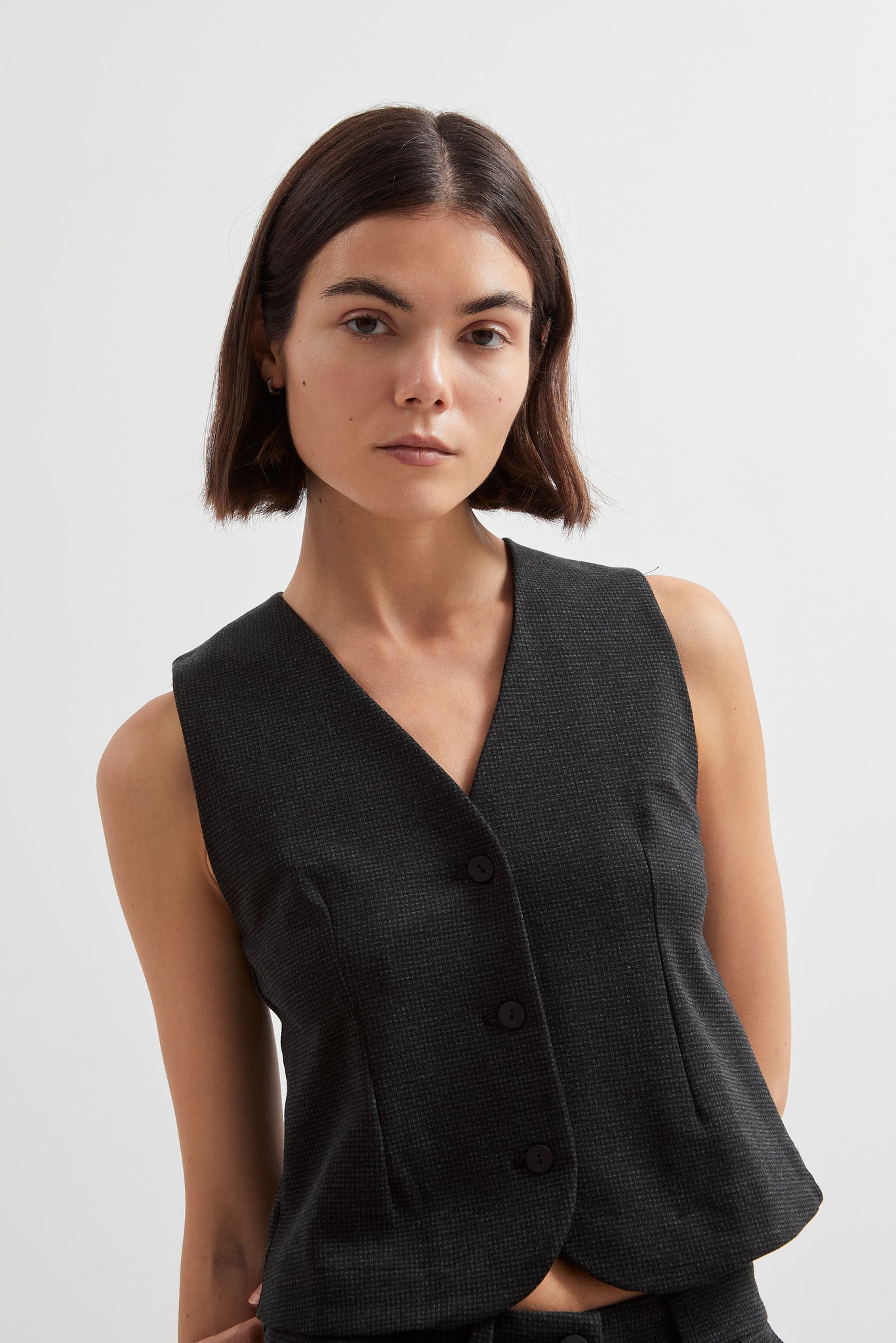 L.1232 - STRETCH VEST - Check