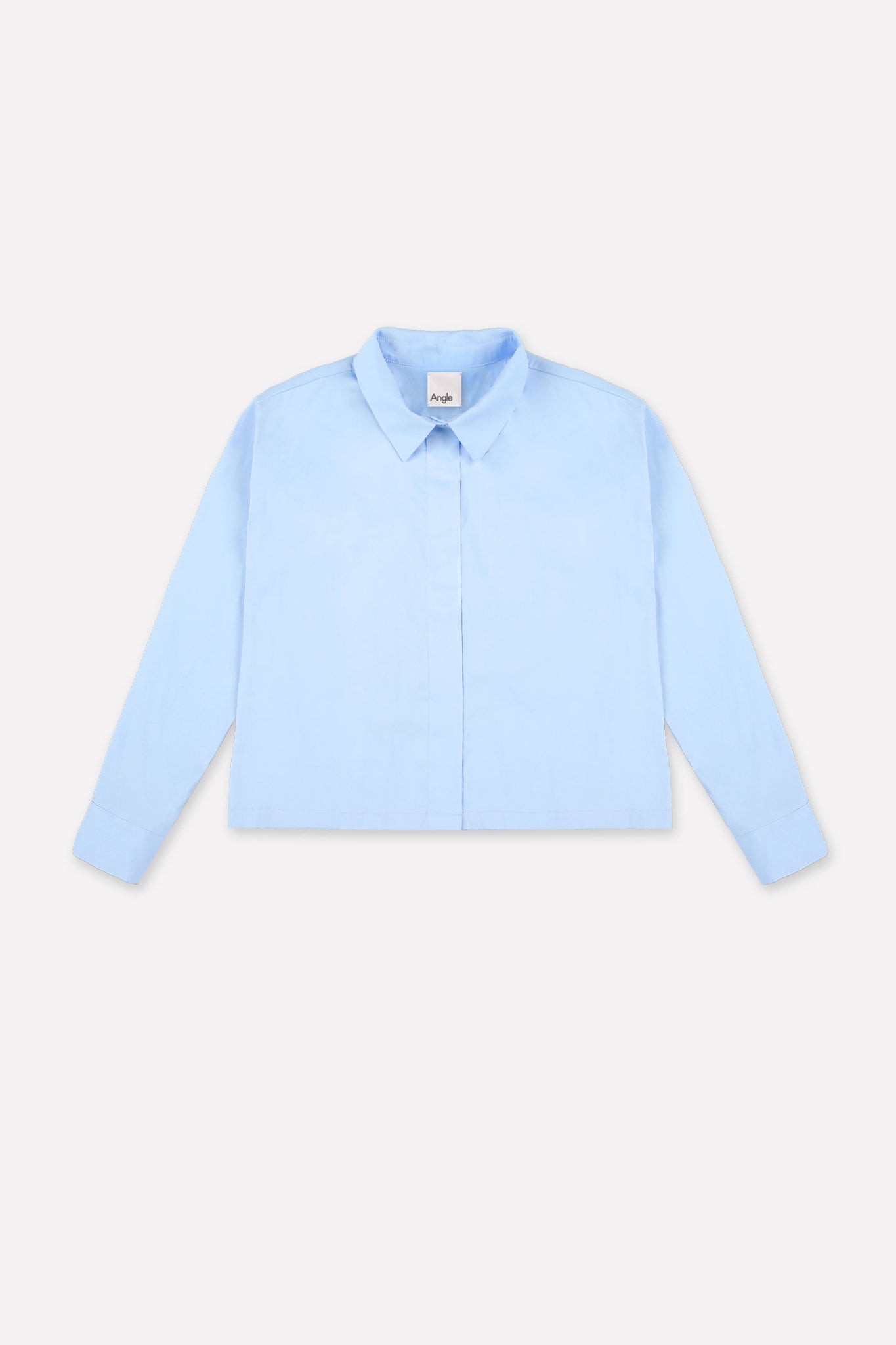 L.1241 - POPLIN BOXY SHIRT - Light Blue