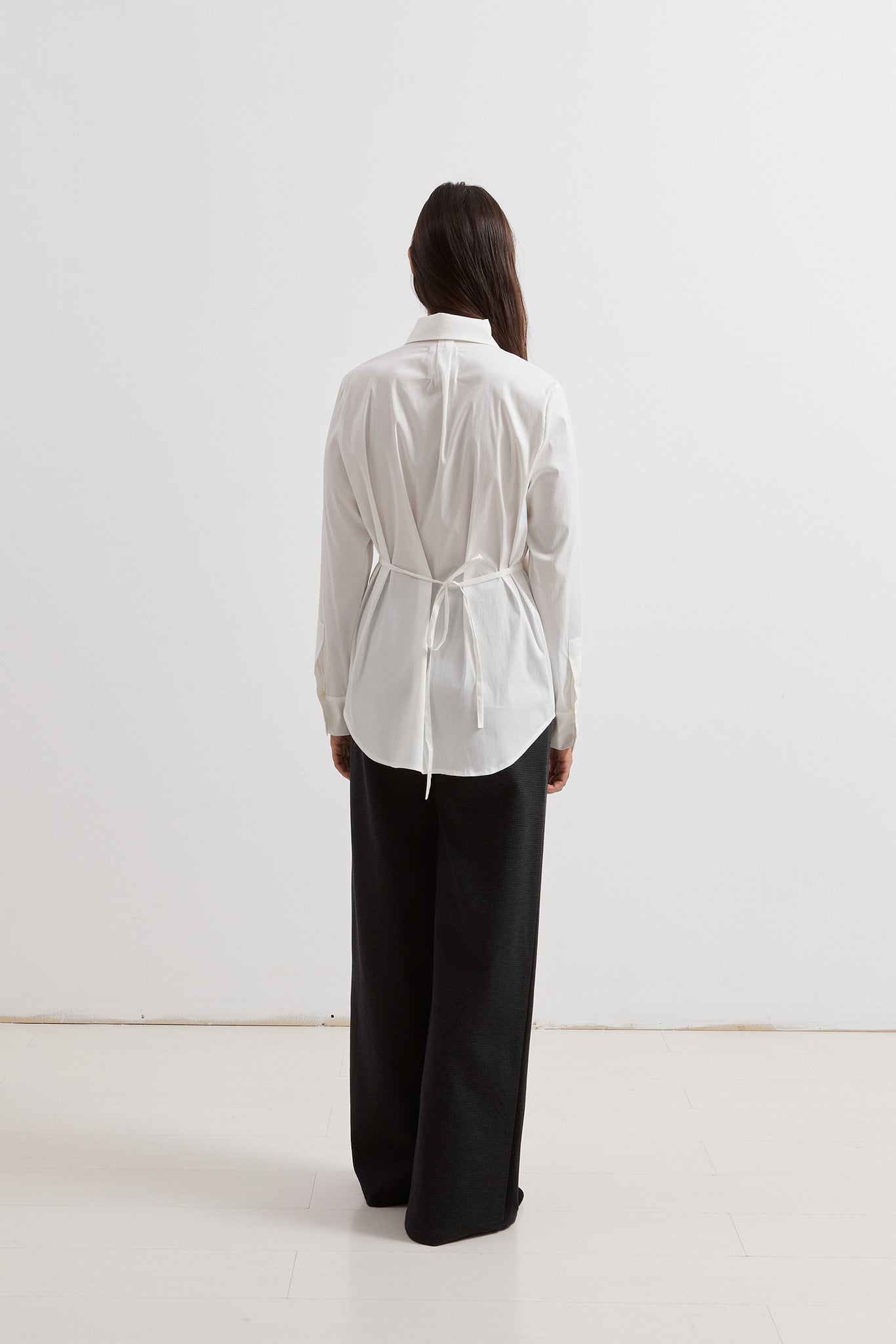 L.1242 - POPLIN SILHOUETTE SHIRT - White