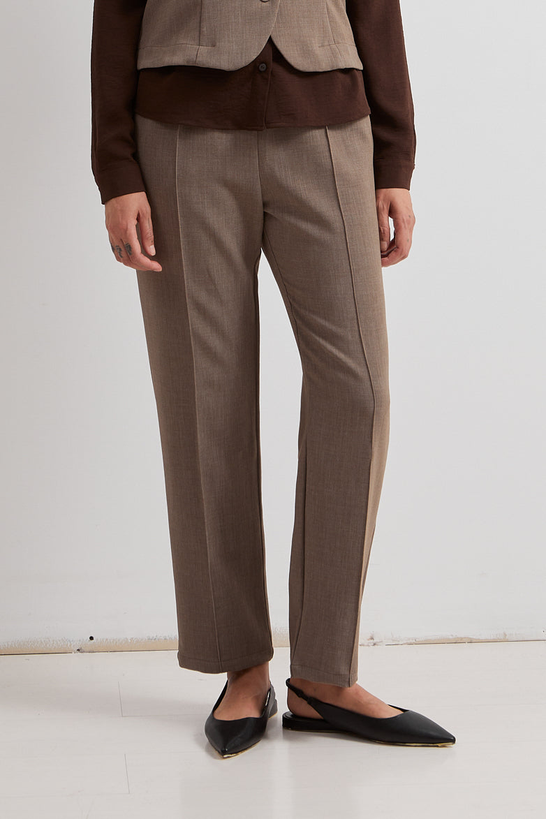 L.1254 - CENTRAL RIB PANT - Light Brown