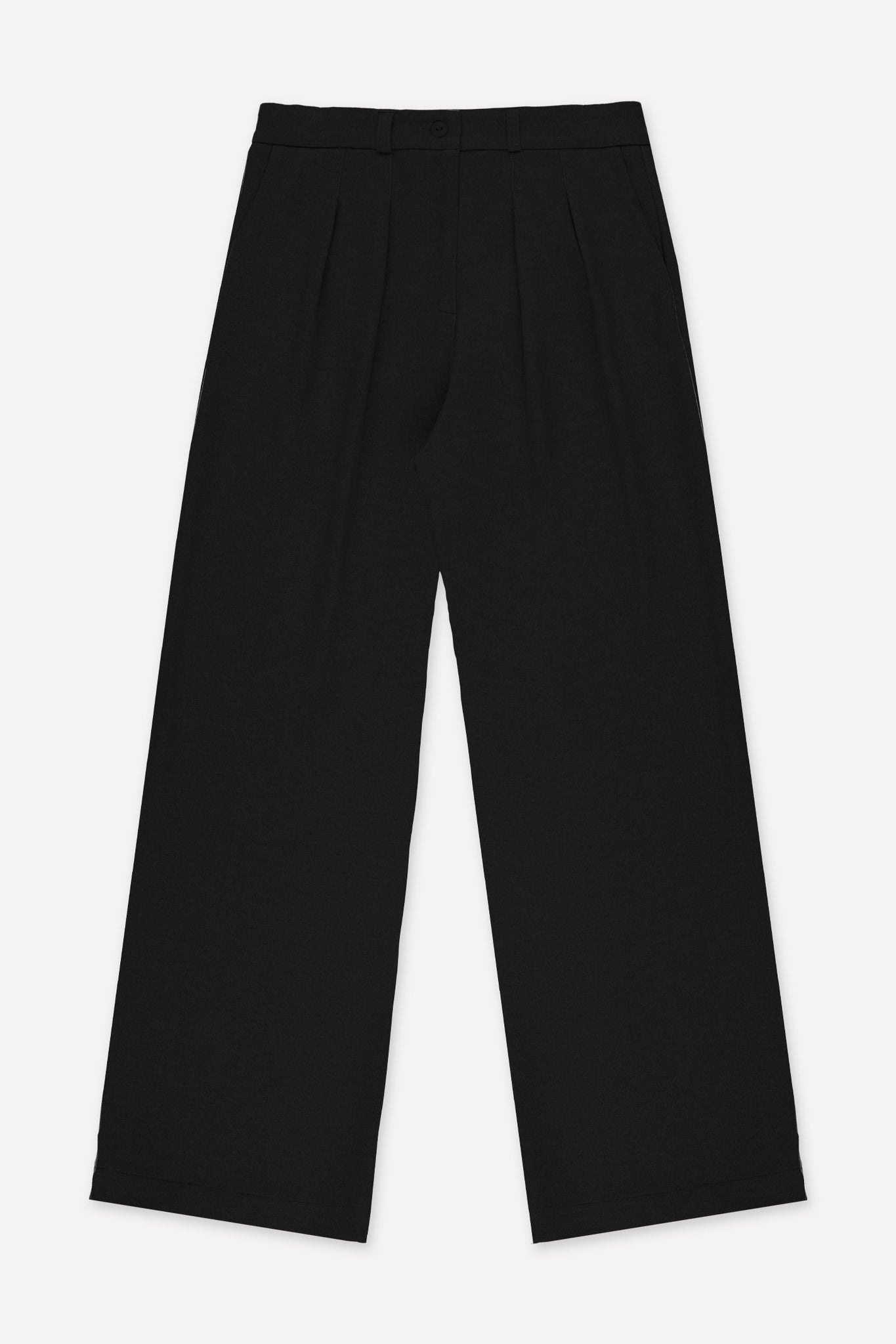 L.1274 - CHICAGO PLEAT PANT - Black