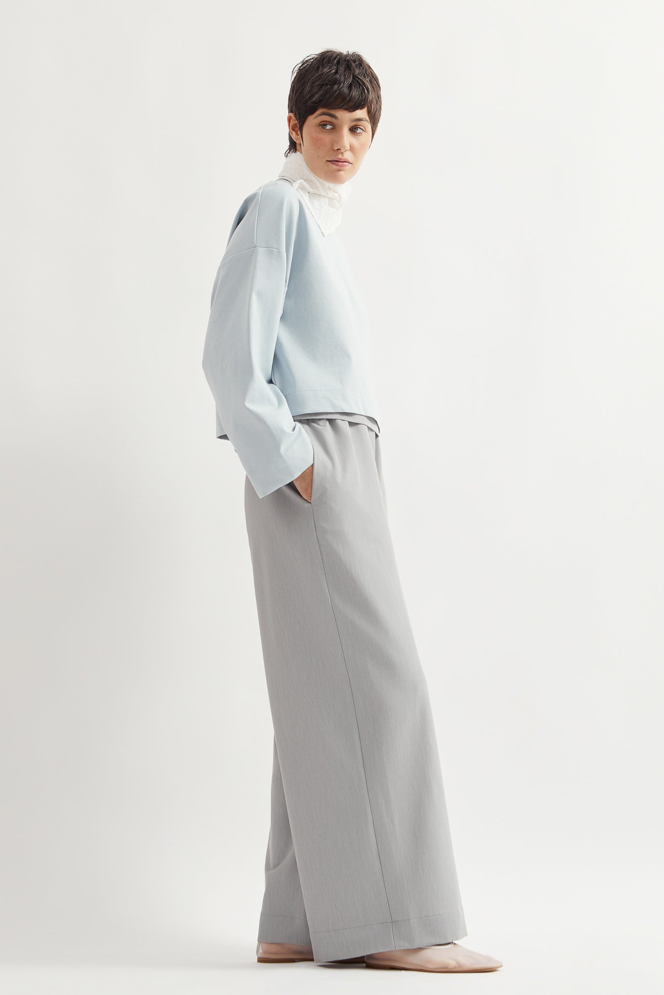 L.13011 - STRETCH TUBE JUMPER - Baby Blue
