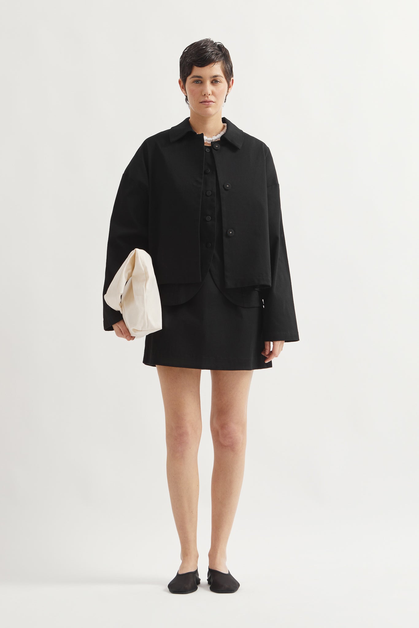 L.13041 - WORK OVAL JACKET - Black