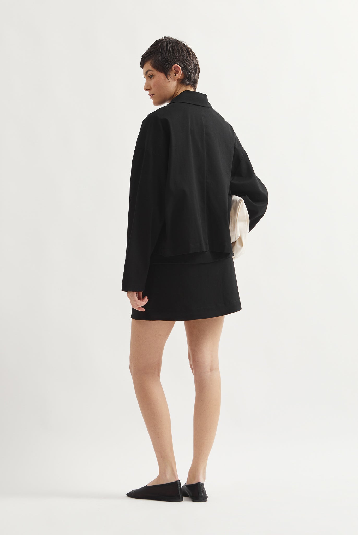 L.13041 - WORK OVAL JACKET - Black