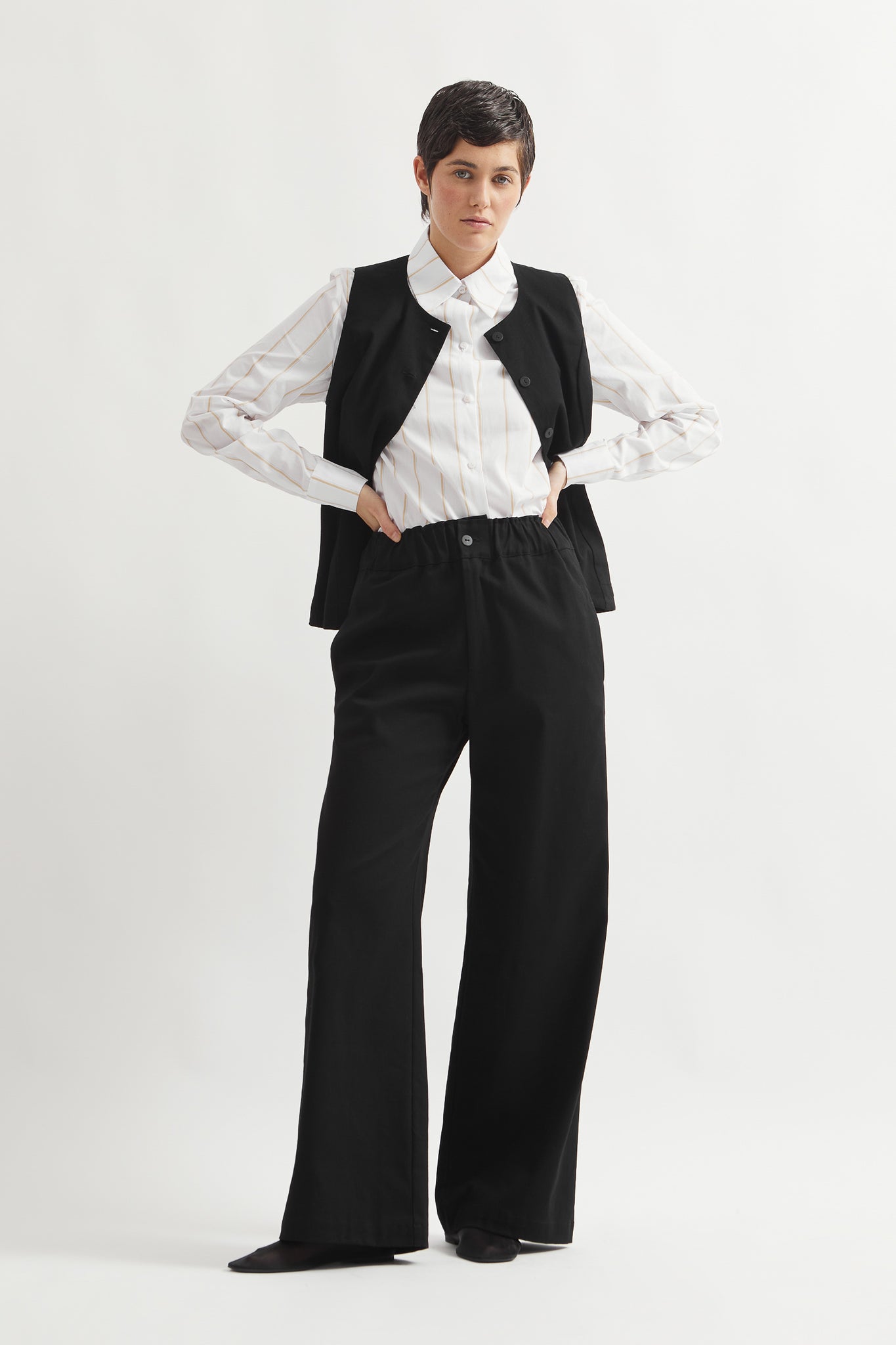 L.13042 - WORK PANT - Black