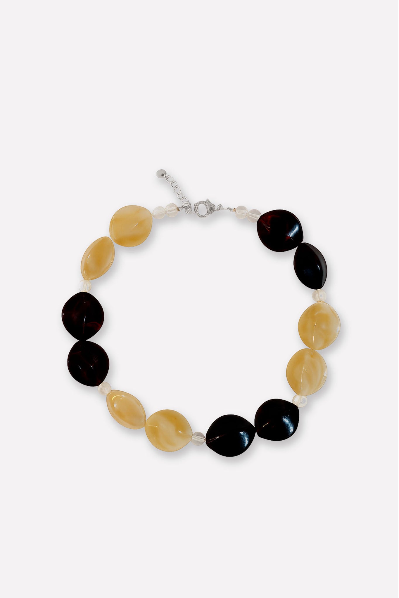 J.14001 - BIG NECKLACE - Wine-butter