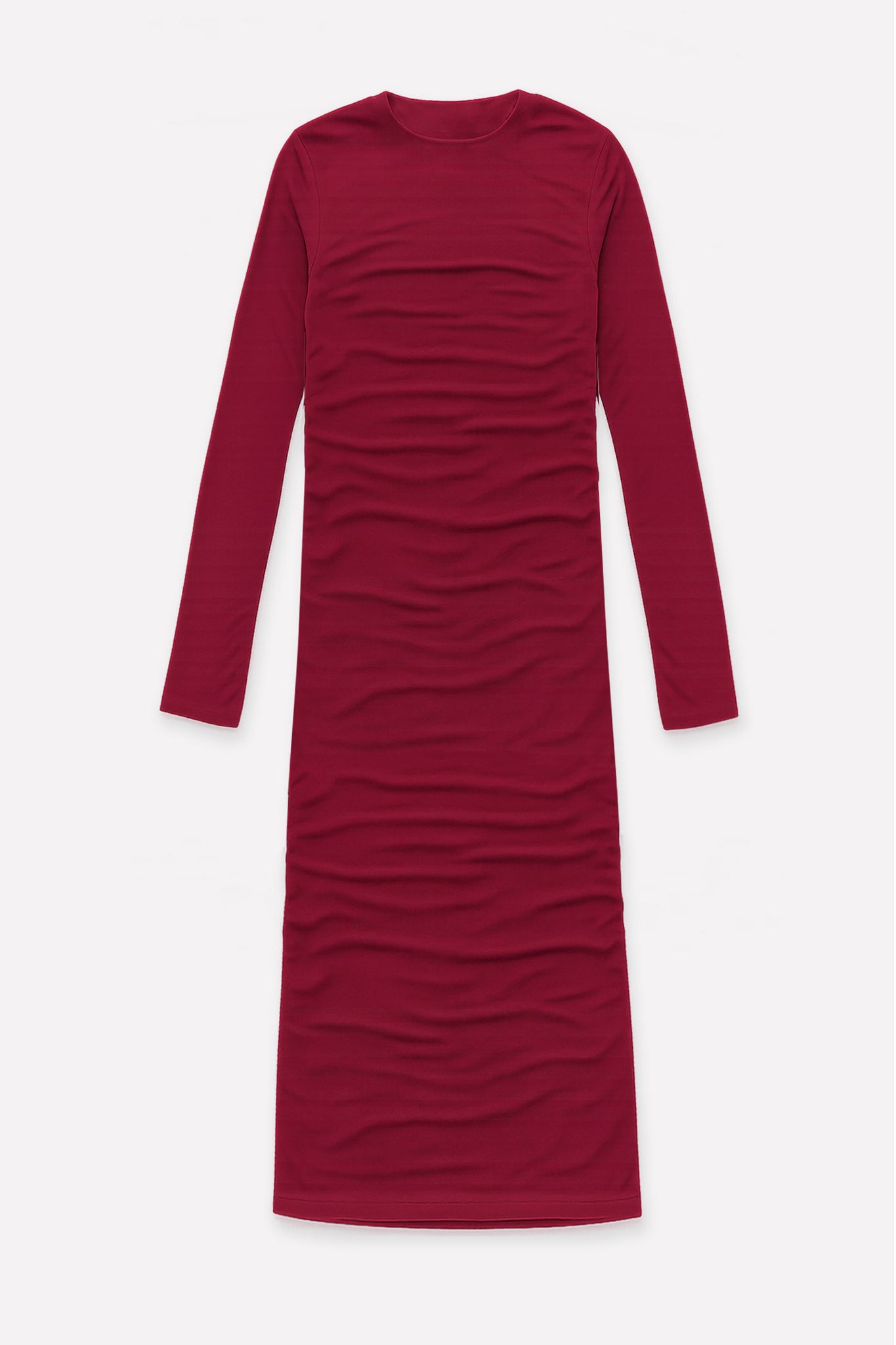 L.14004 - MESH DRESS - Wine