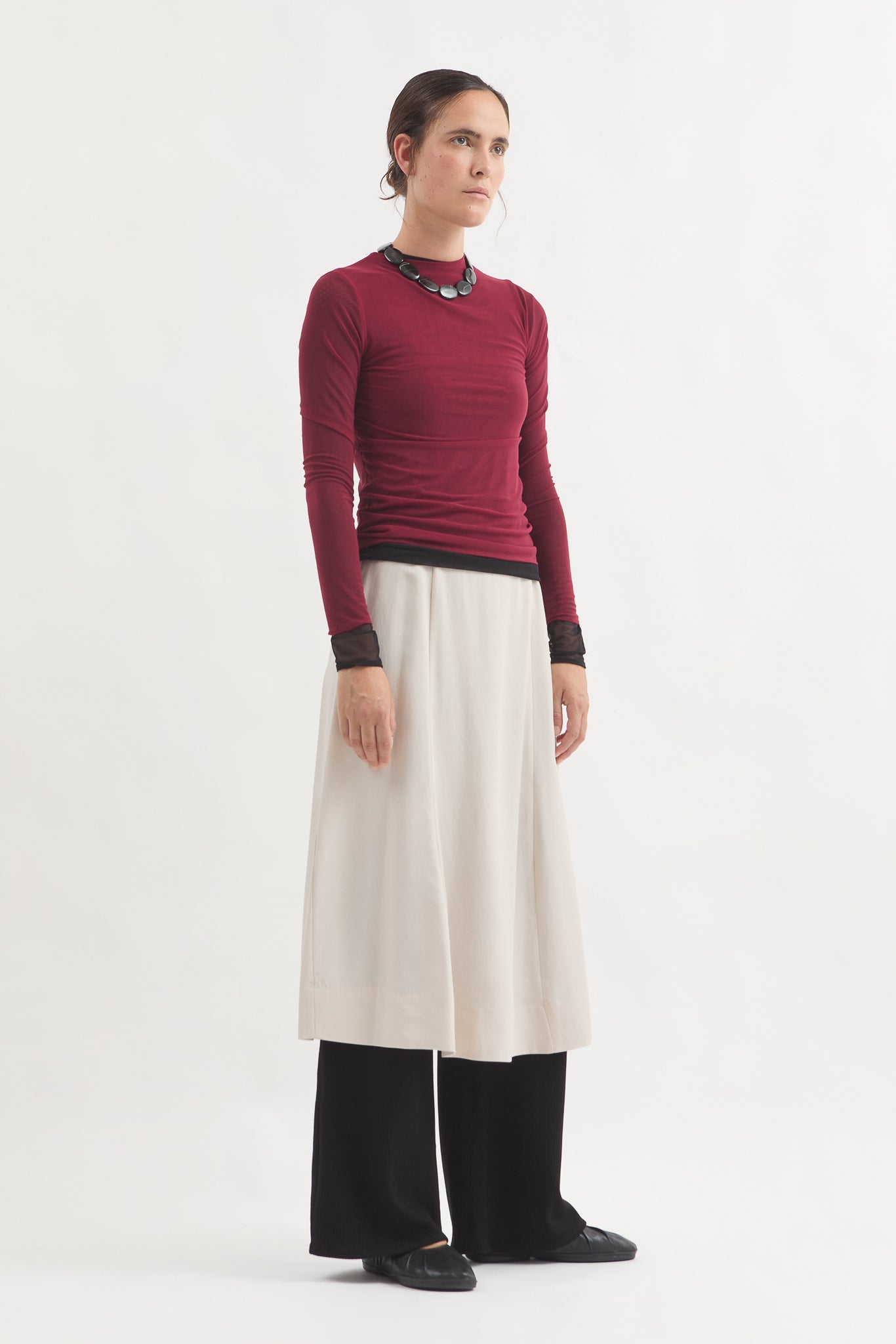 L.14011 - LYOCELL SKIRT - Bone