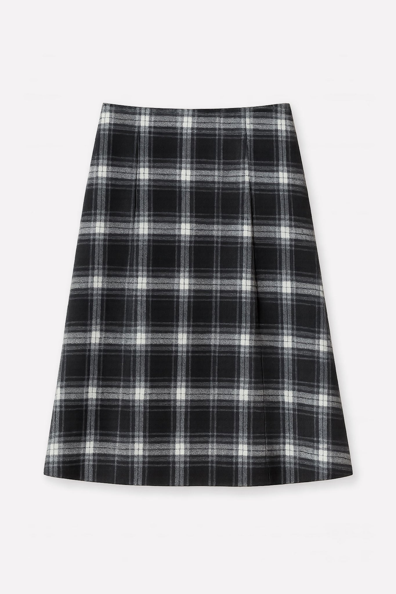 L.14011 - LYOCELL SKIRT - Plaid Grey