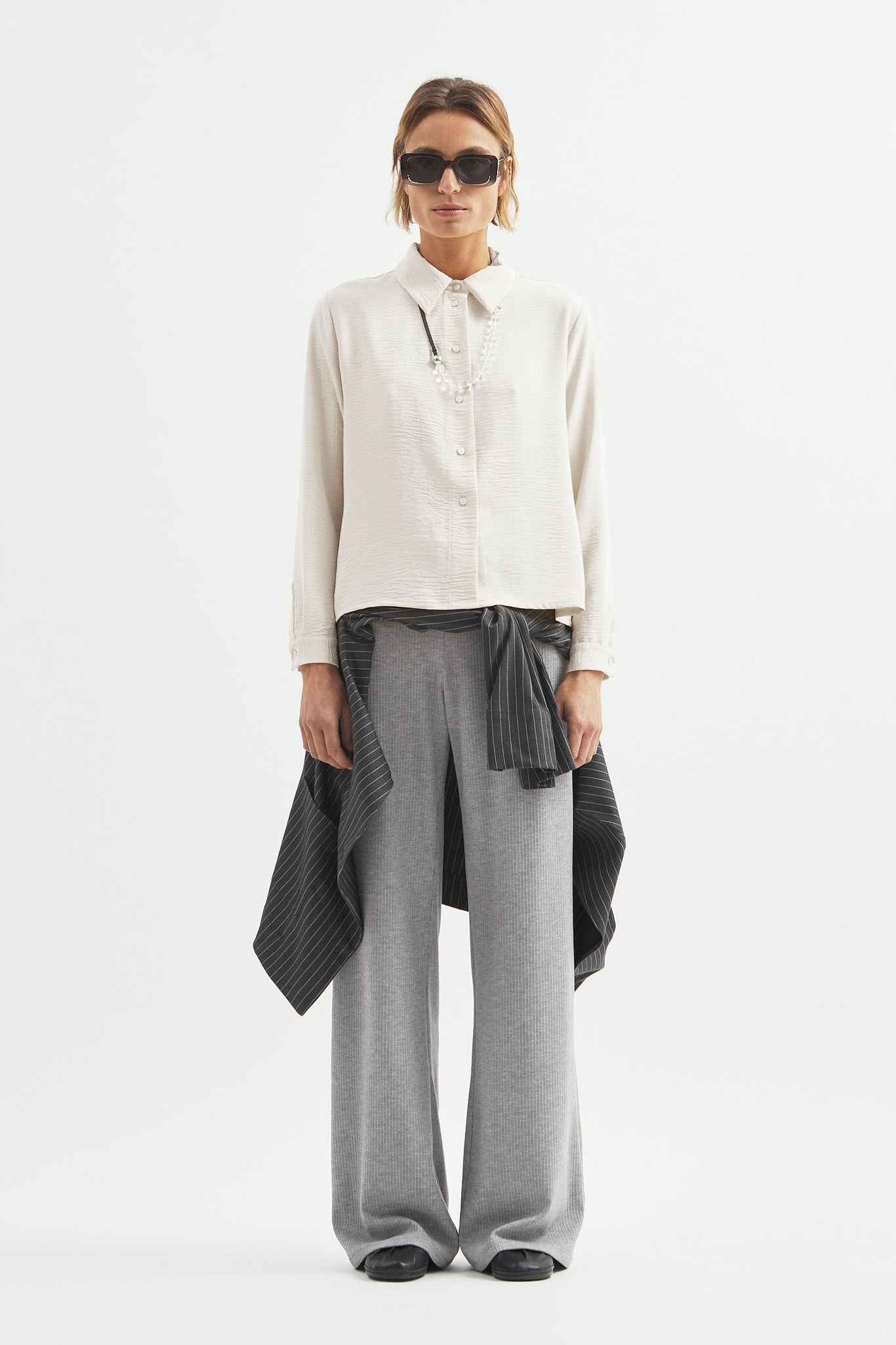 L.14012 - LYOCELL SHIRT - Bone