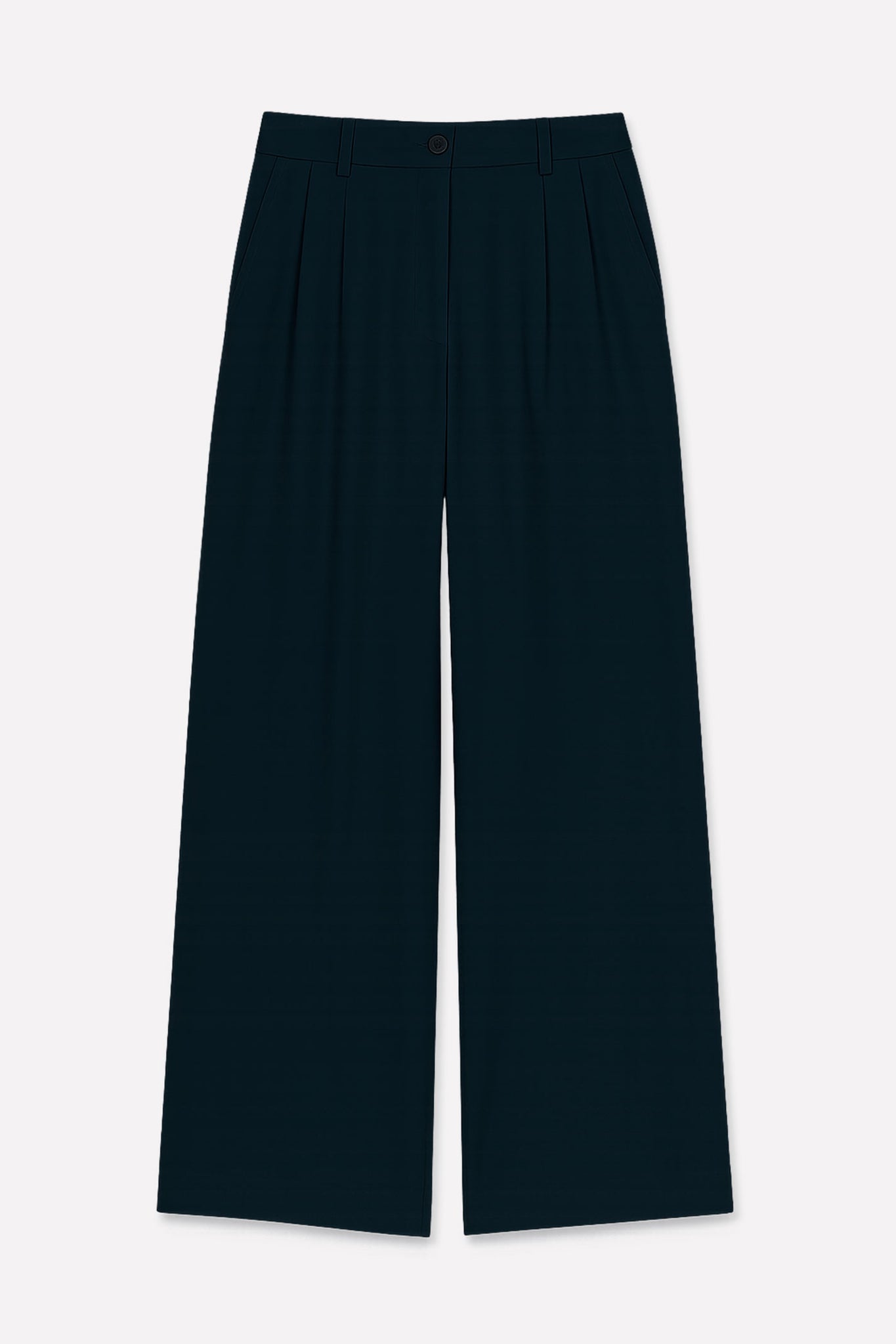 L.14022 - MATT PLEAT PANT - Black