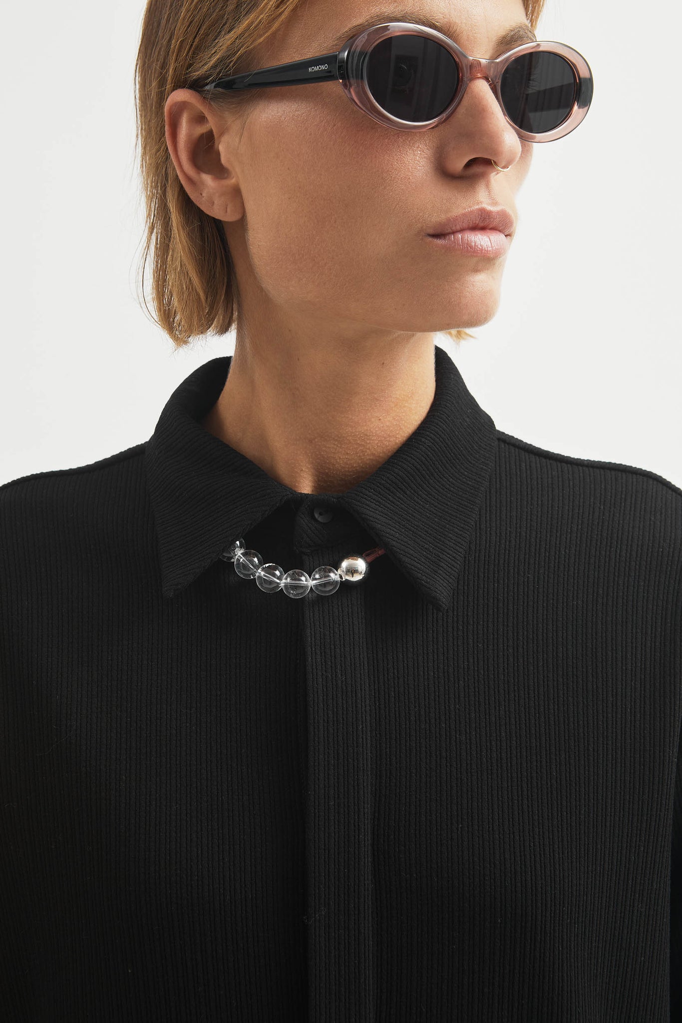 L.14032 - MICROPANA SHIRT - Black