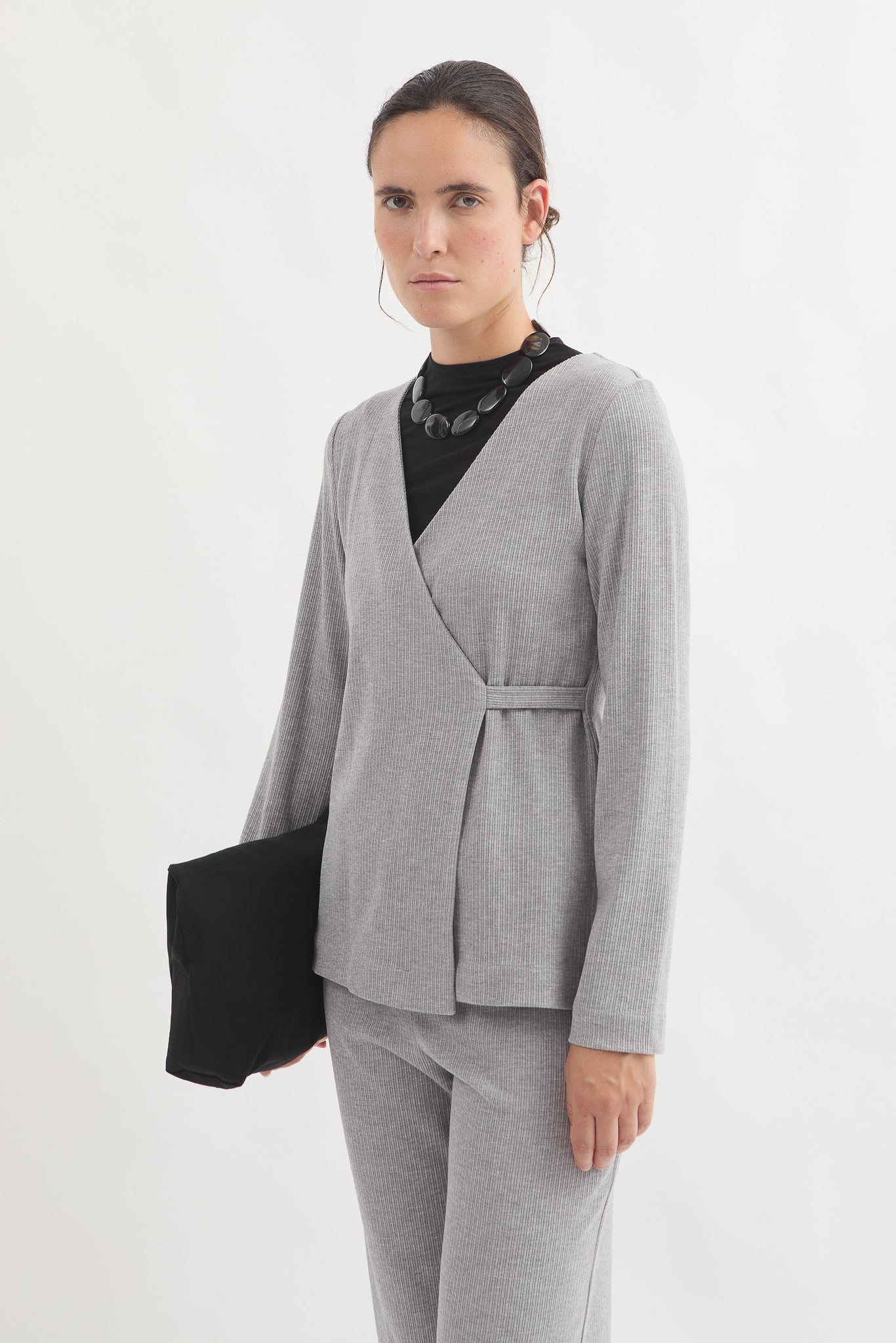 L.14033 - MICROPANA TOP - Grey