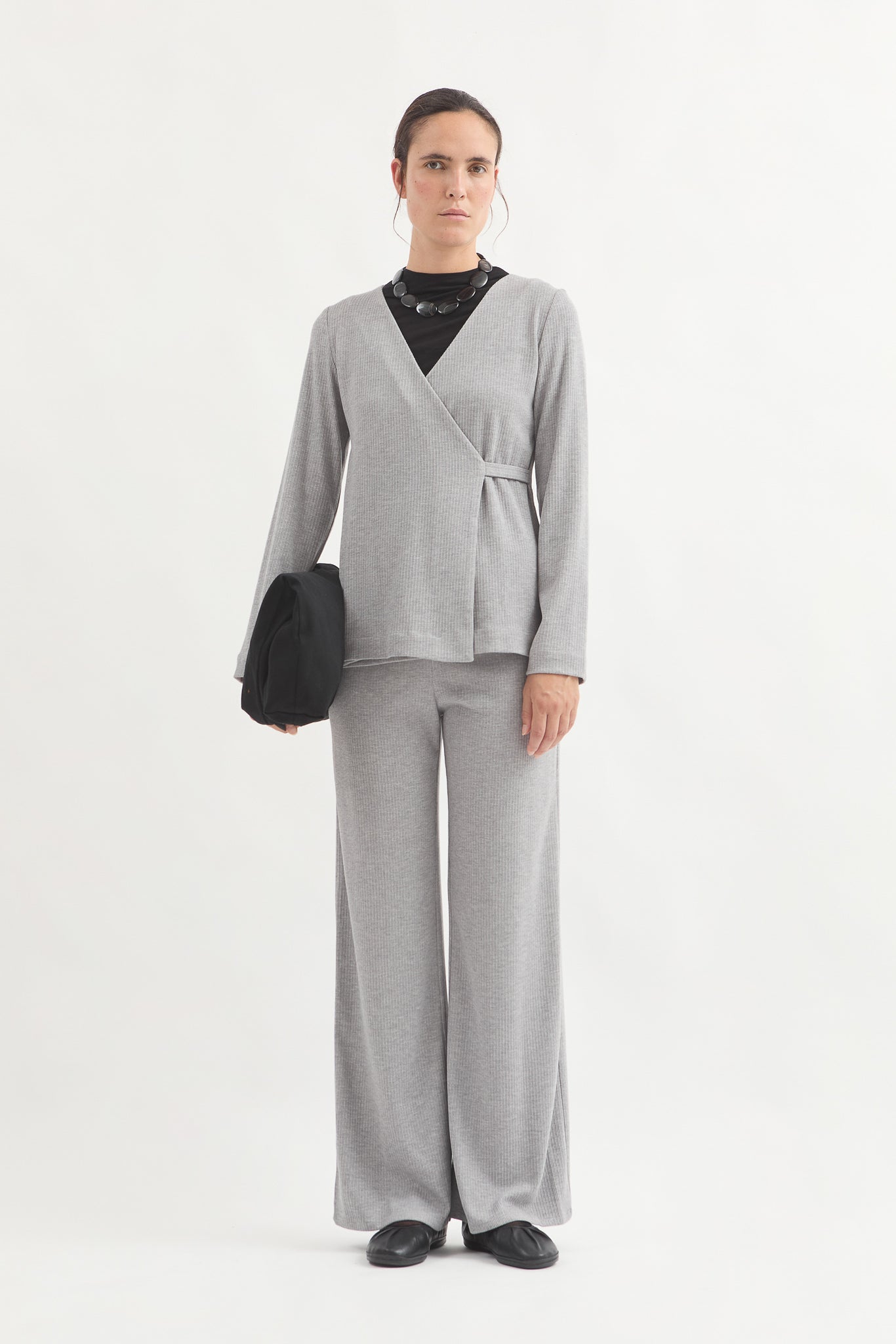 L.14033 - MICROPANA TOP - Grey