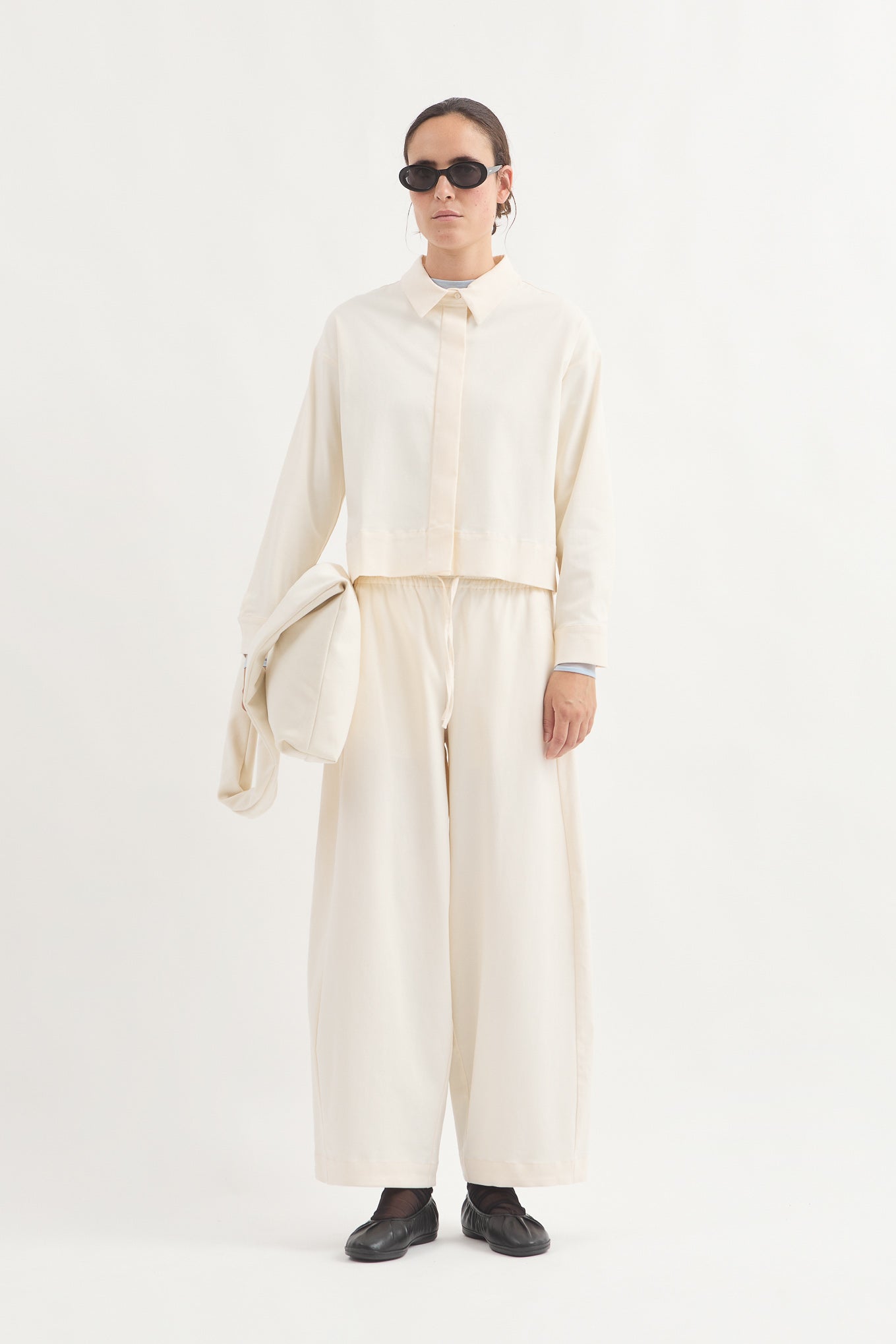 L.14042 - MAD BARREL PANT - Ecru