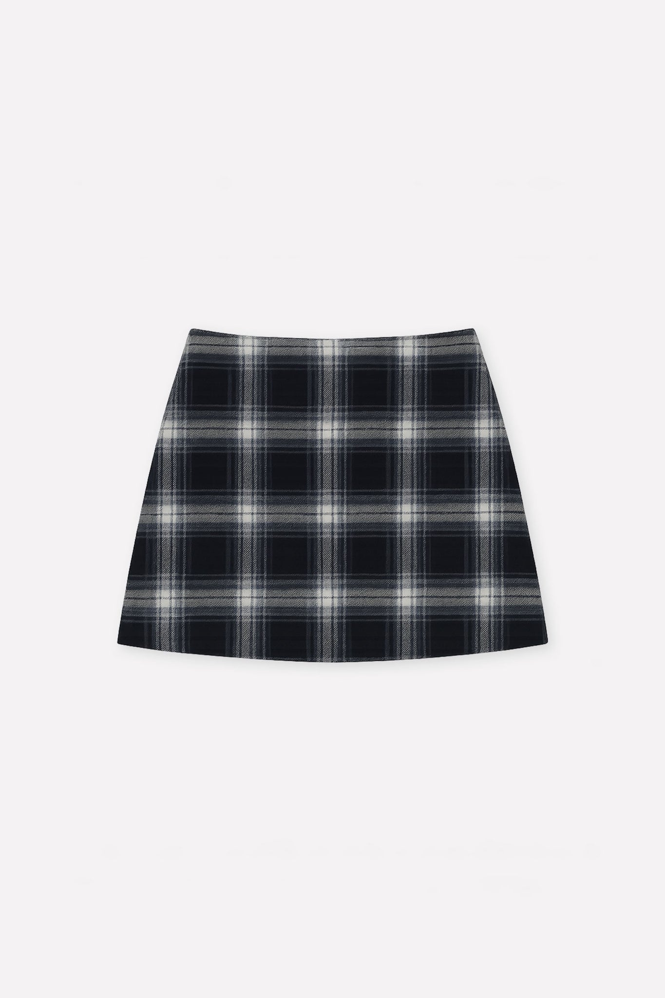 L.14043 - MAD SKIRT - Plaid Grey