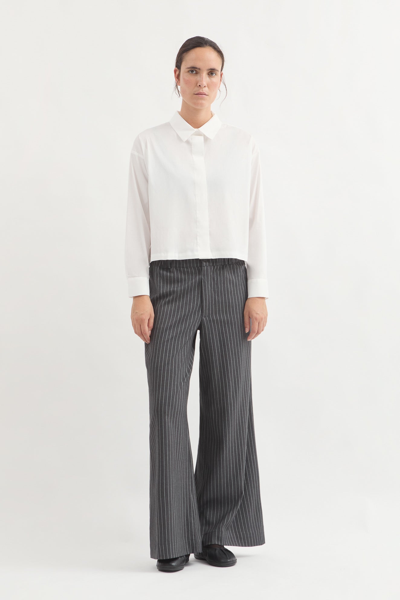 L.14061 - POPLIN BOXY SHIRT - White