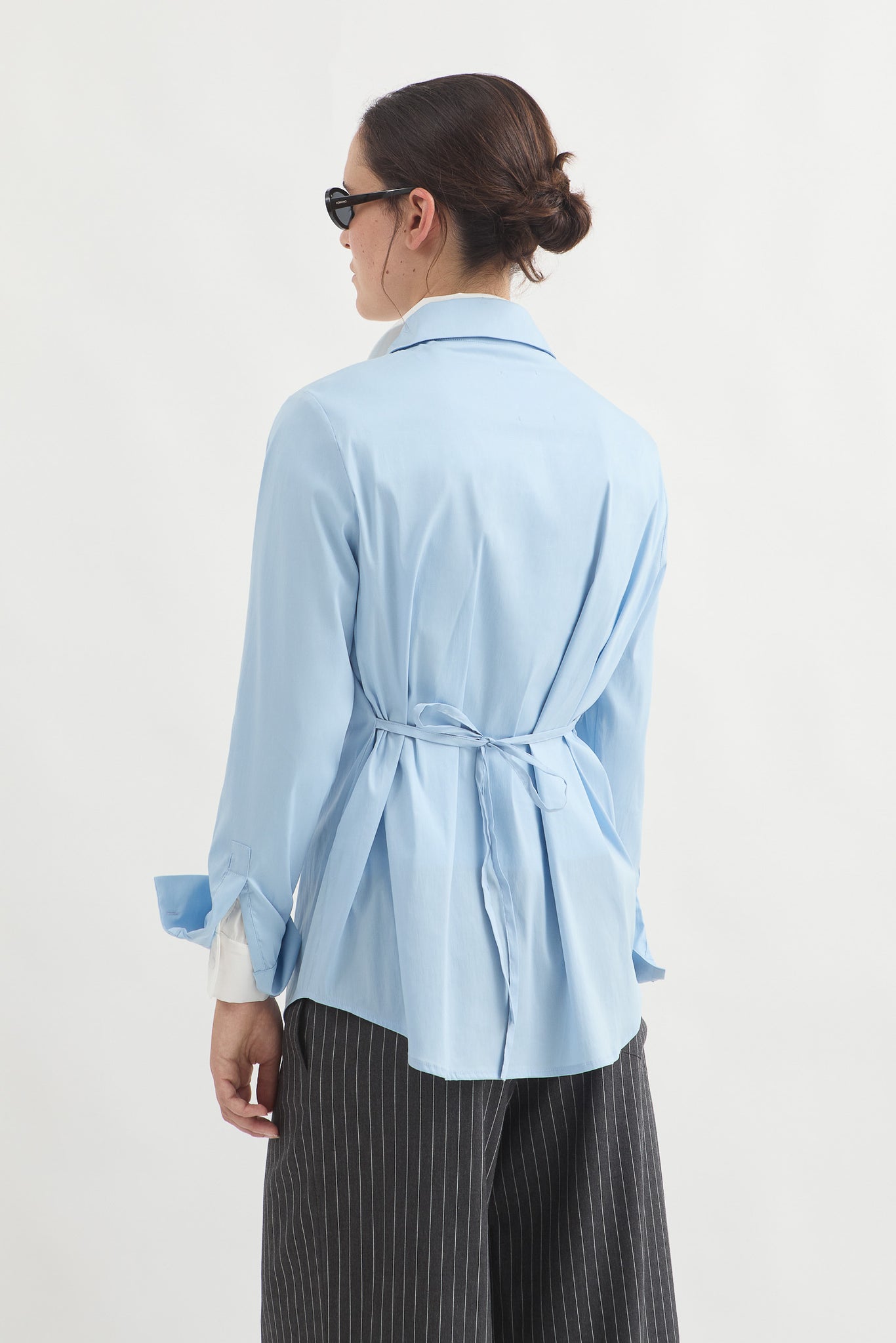 L.14062 - POPLIN SILHOUETTE SHIRT - Light Blue