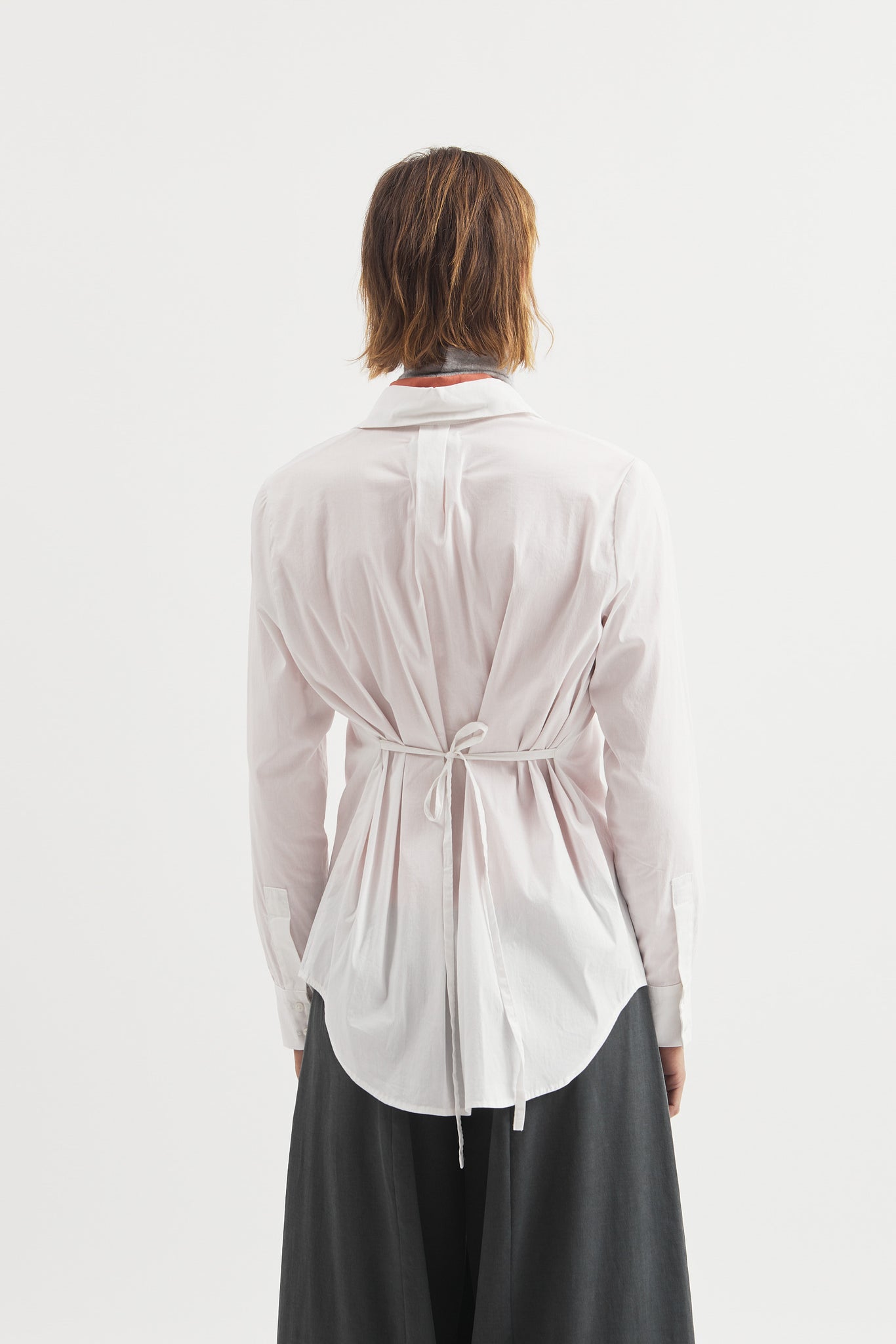 L.14062 - POPLIN SILHOUETTE SHIRT - White
