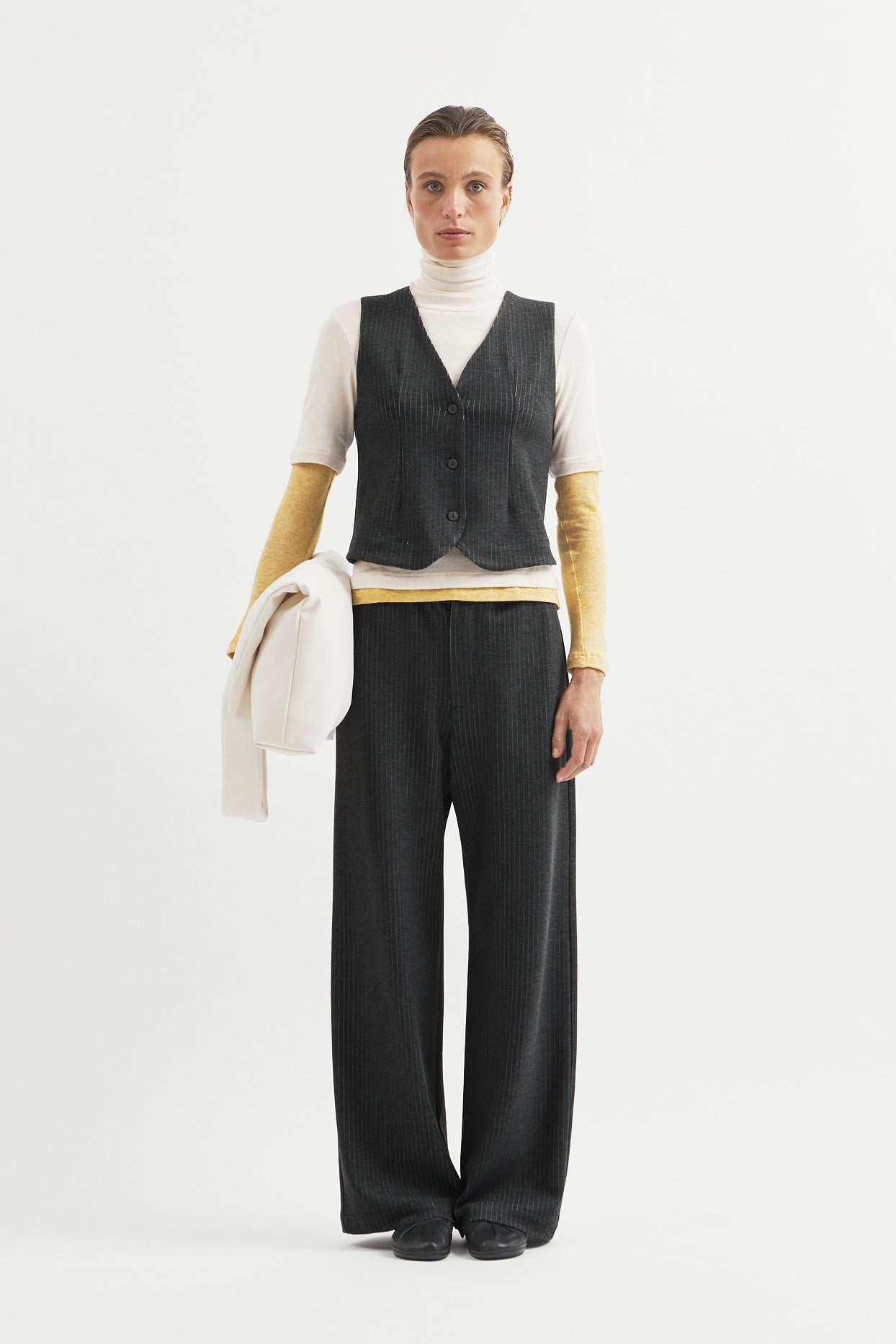 L.14072 - TOMMY VEST - Black Stripe