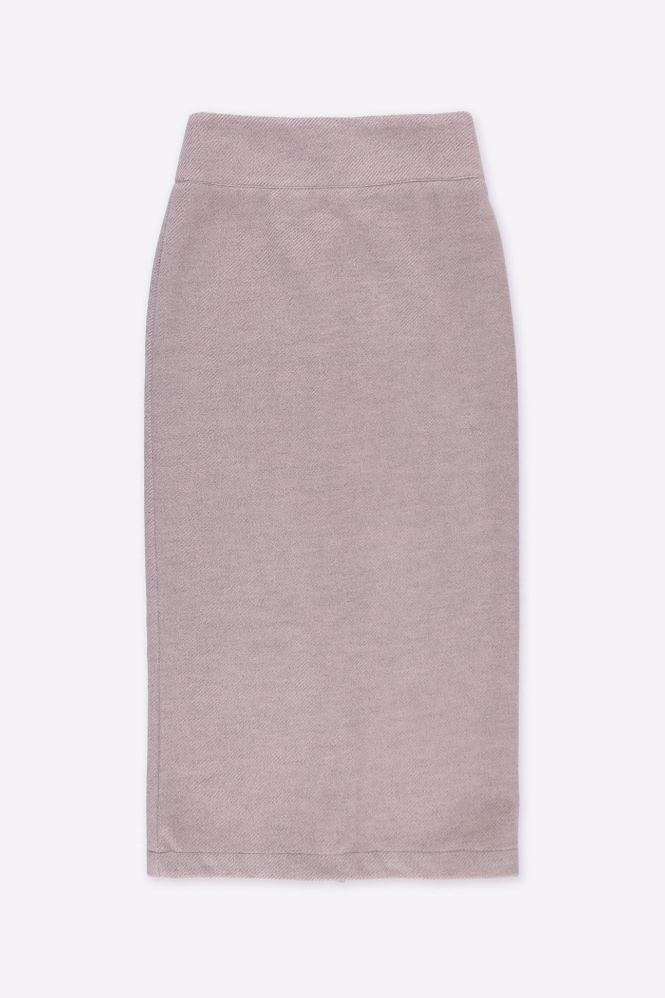 L.1083 - TWILL TUBE SKIRT - Taupe